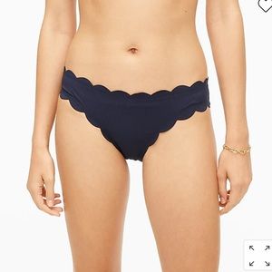 J crew Scallop bikini bottom